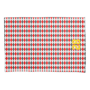 Espírito de Equipe Argyle Vermelho Branco Branco A
