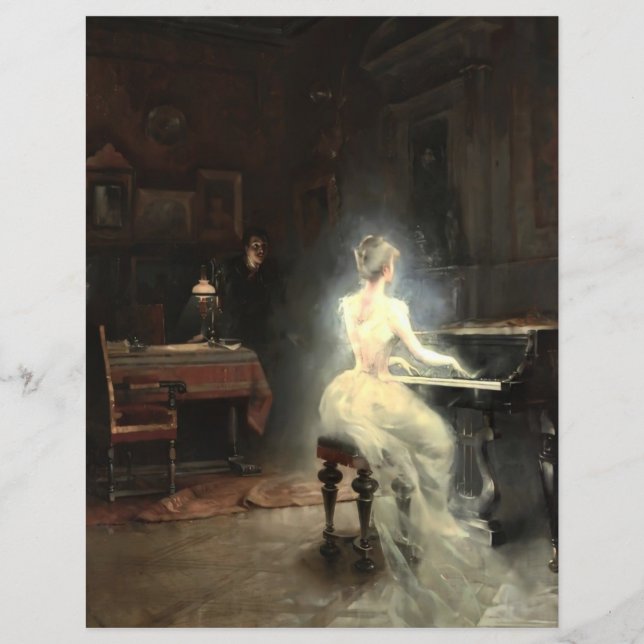 Espírito de George Roux 1885 Scrapbook Paper (Frente)