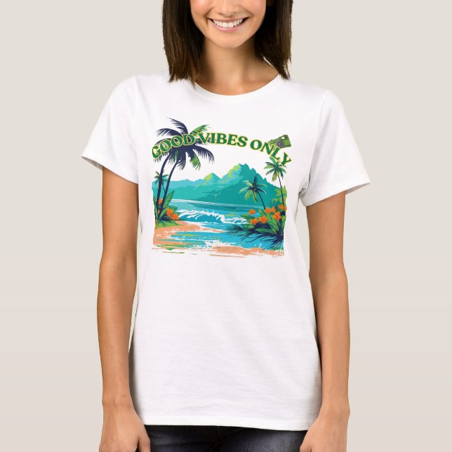 espírito de verão na sua camiseta (Frente)
