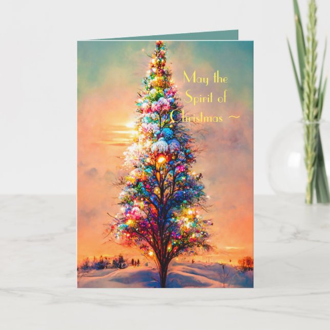 ESPÍRITO DO CARTÃO DE NATAL PARA QUALQUER UM (Frente)