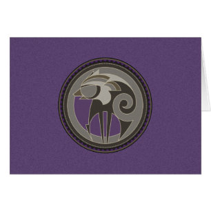 Espírito Do Cartão De Saudação Do Lobo