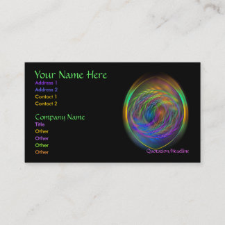 Espírito do cartão de visita do ar