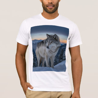 Espírito do Lobo - Camisa Gráfica Natureza Selvage