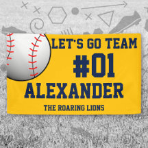 Espírito Dourado da Equipe de Baseball em marinho
