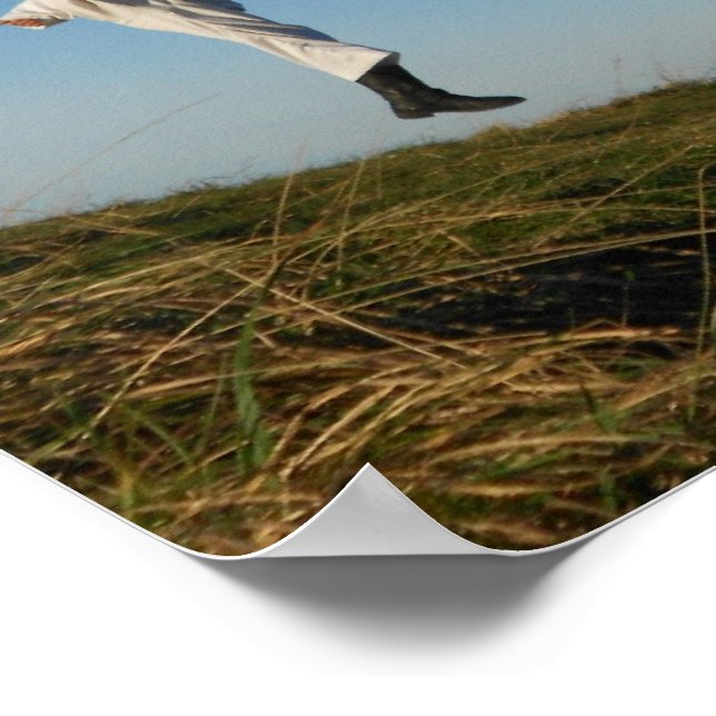 Espírito Indomável Taekwondo Poster (Borda)