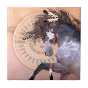 Espírito nativo mim azulejo da arte