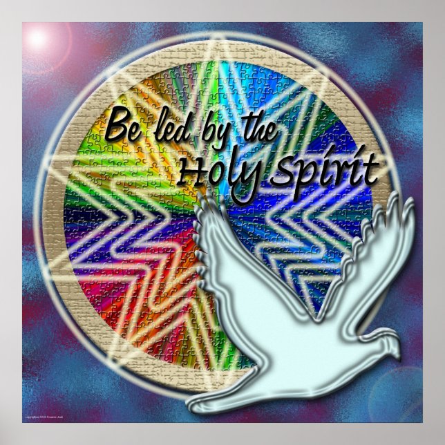 Espírito Santo Cristão Pensado como Poster (Frente)