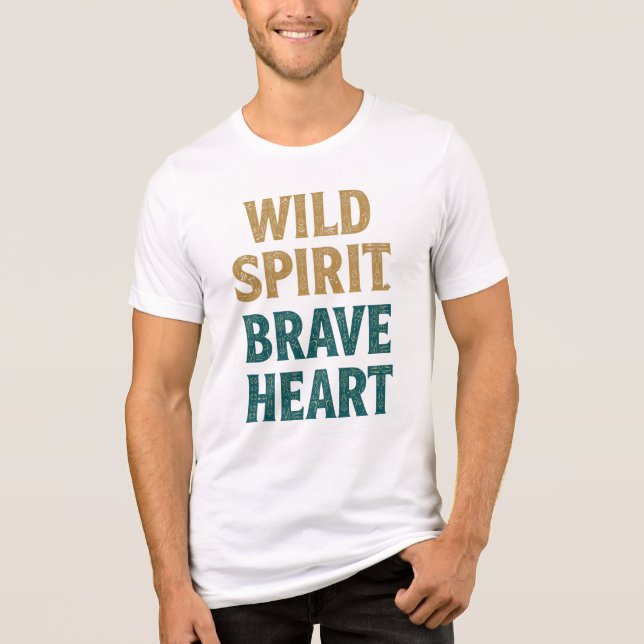 Espírito Selvagem Coração Bravo Boho Ocidental (Frente)