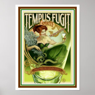 Espíritos Fugit Tempus 12 x 16 poster