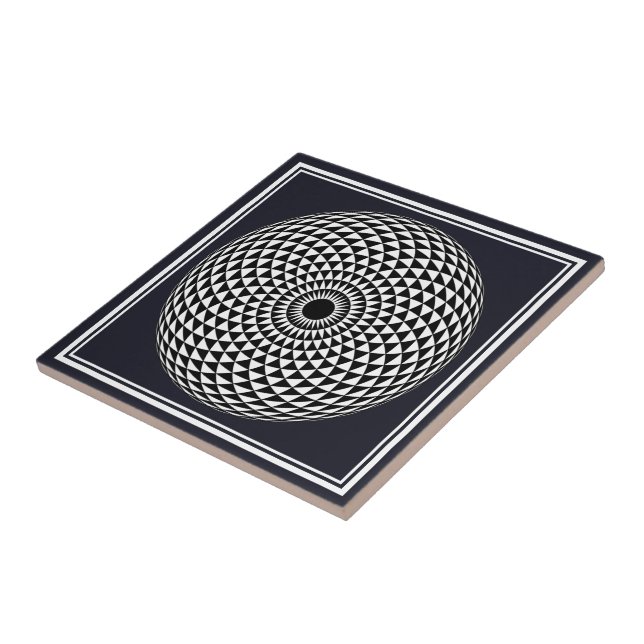 Espiritual Black White Mandala Geométrico Vetor Ar (Lateral)