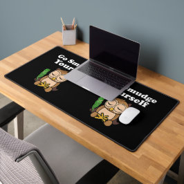 Espiritual Engraçado Vai Se Mover Coruja Meditando