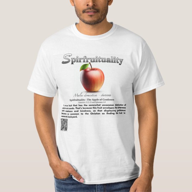 Espiritualidade: A Maçã da Gentileza Camiseta (Frente)