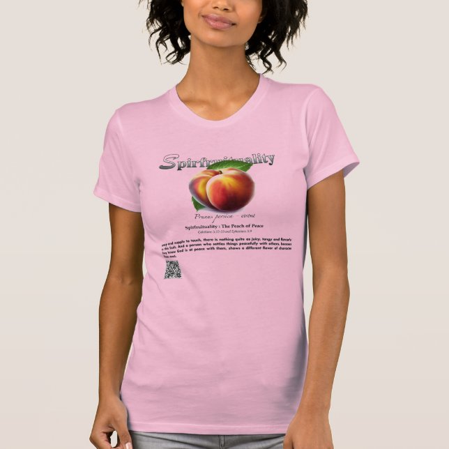 Espiritualidade: Camiseta O Pêssego da Paz (Frente)
