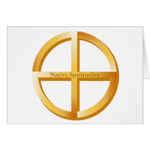 Espiritualidade Nativa Cartão Saudável de 5" x 7"