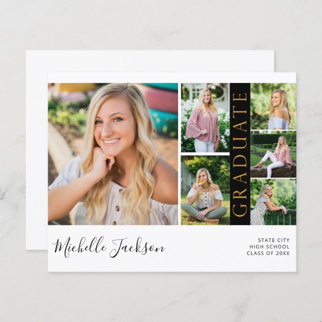 Espiro Da Escola De Orçamento 6 Graduação De Fotos (Frente/Verso)