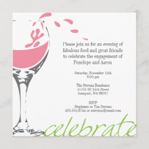 Espirrando o convite de festas do Merlot