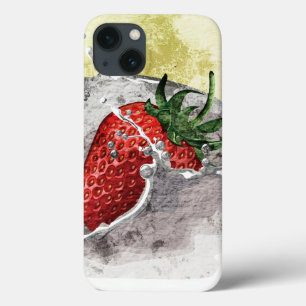 Espirrando o design artístico da morango