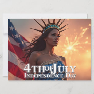 Esplêndido Design de 4 de julho - Fireworks & Free