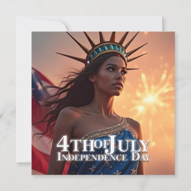 Esplêndido Design de 4 de Julho - Fogos de Artifíc (Frente)