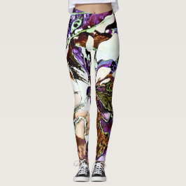 EsplêndidoLee - Abstrato Mercury Art Leggings