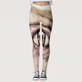 EsplêndidoLee - Leggings de Impressão de Arte de D