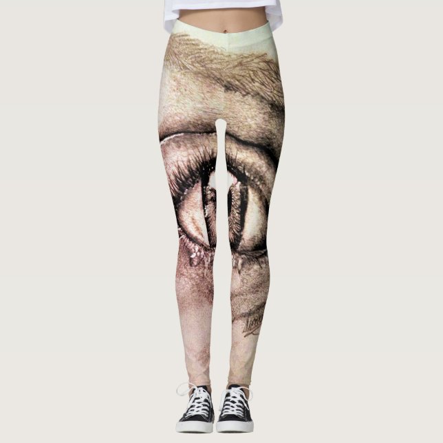EsplêndidoLee - Leggings de Impressão de Arte de D (Frente)