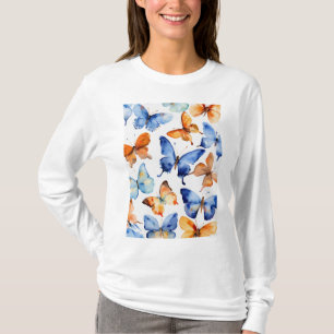 "Esplendor de Primavera: Camiseta das mulheres bor