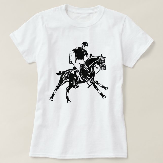 esporte de polo equestre (Frente do Design)