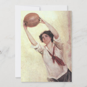 Esportes Antigos, Jogadora de Basquete com Bola