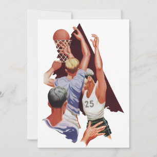 Esportes Antigos, Jogadores de Basquete em um Jogo