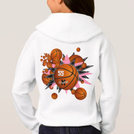 esportes de basketbolas cor-de-rosa estrelas preta