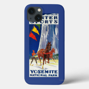Esportes de inverno em Yosemite Poster Yosemite, C