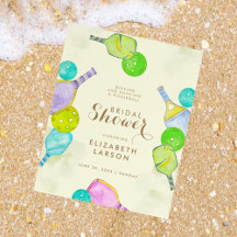 Esportes de Lover Aquarela Pickleball Themed Brida