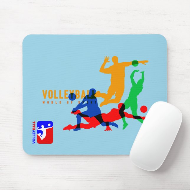 Esportes de Voleibol | Mouse Pad (Com mouse)