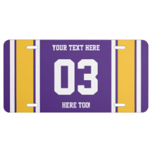 Esportes Dourados e Roxos Personalizados