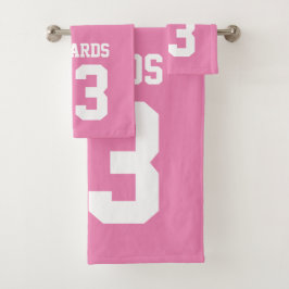 Esportes Numerados Com O Conjunto De Toalhas De Ba