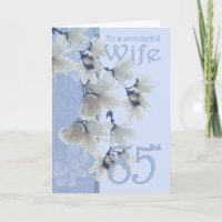 Esposa 85 Aniversário - Esposa de Cartão de Aniver