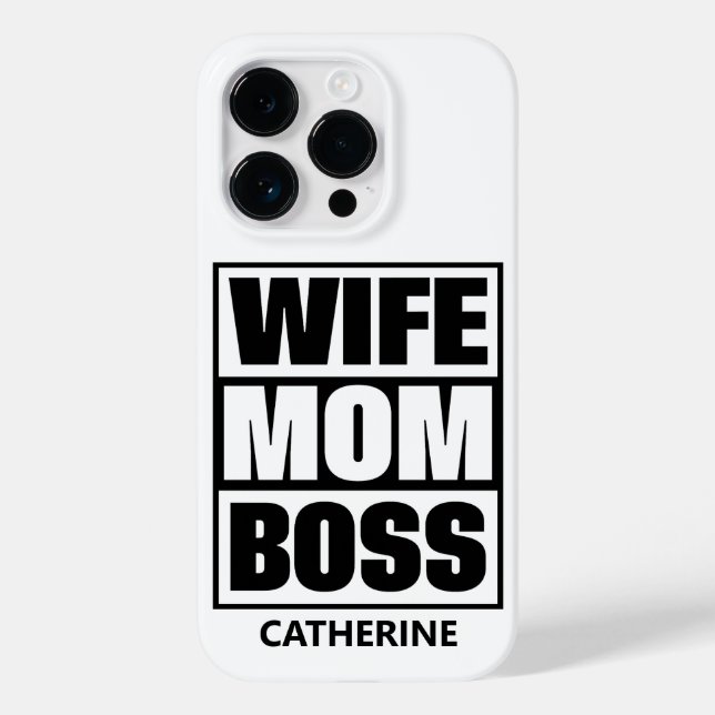 Esposa de Nome Personalizado - Mãe - Chefe (Verso)
