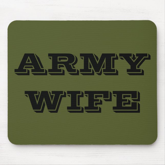 Esposa do Exército Mousepad (Frente)