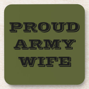Esposa do Exército Orgulhosa de porta copos