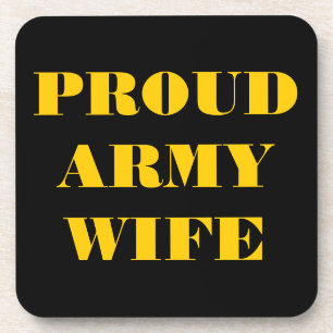 Esposa do Exército Orgulhosa de porta copos