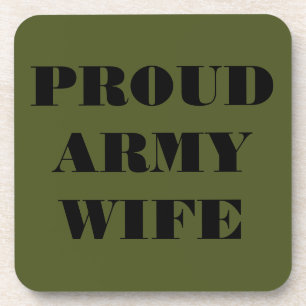 Esposa do Exército Orgulhosa de porta copos