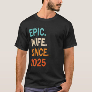 Esposa Épica Desde 2018 Camiseta do 6º aniversário