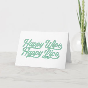 Esposa Feliz Vida Feliz Dia das Mães Cartão de B