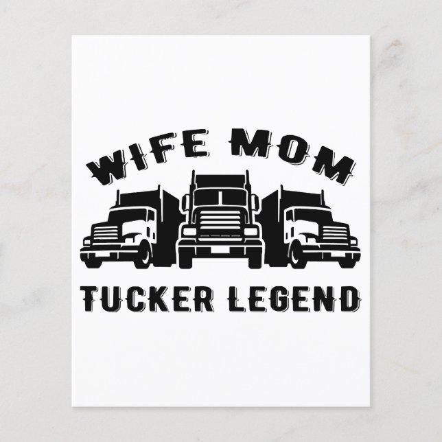 Esposa Mãe Trucker Legend Cotes (Frente)