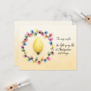 Esposa, você sempre acende minha vida no Natal