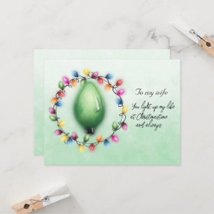 Esposa, você sempre acende minha vida no Natal