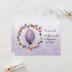 Esposa, você sempre acende minha vida no Natal