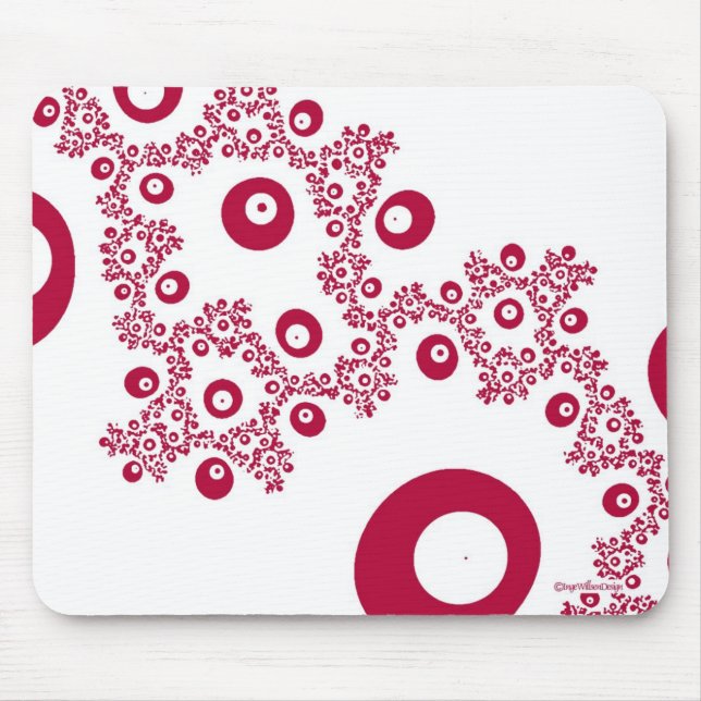 Espreite um vermelho Mousepad da vaia (Frente)
