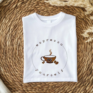 Espresse-se   Camisa De Café De Boho Fluido